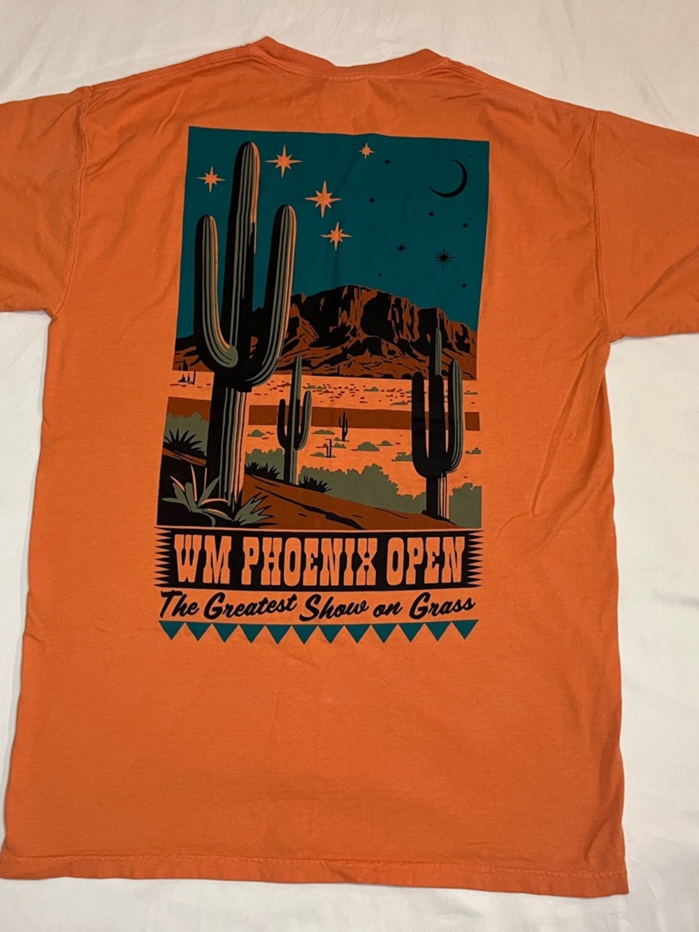 Phoenix Waste Management Open Cactus Print Golf T Shirt M